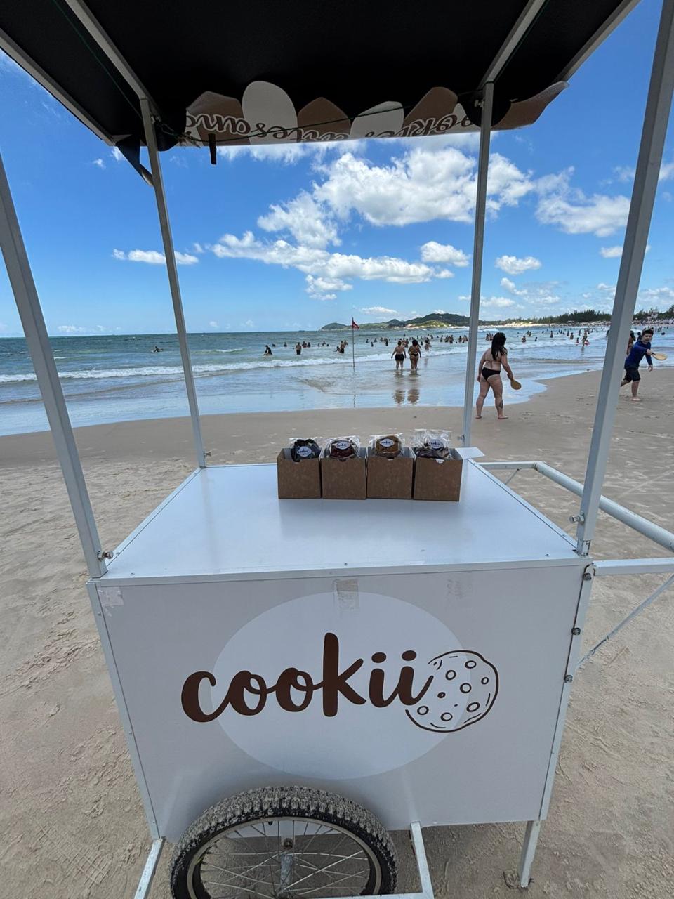 Vendedor na praia